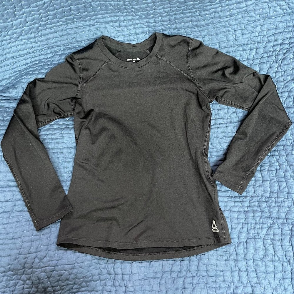 Reebock Long Sleeve Athletic Base Layer, Girls Size 10-12